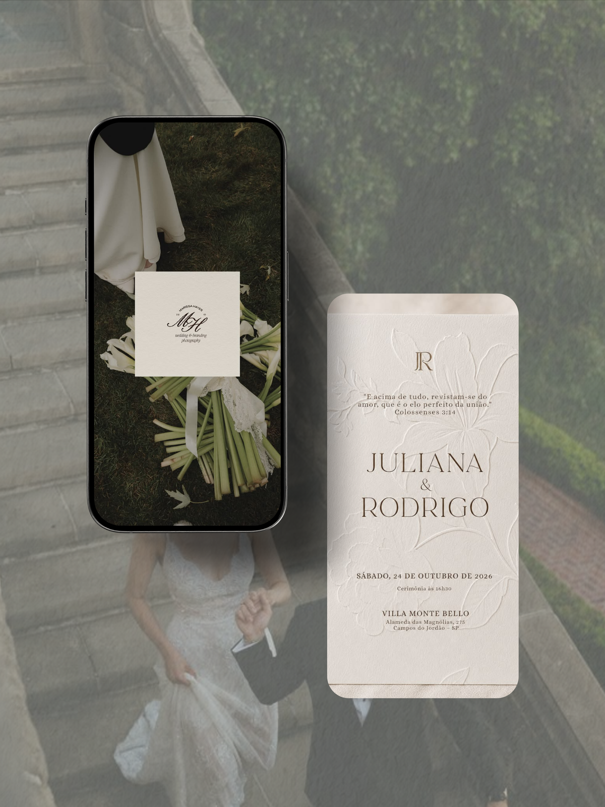 Ivory Wedding Invite
